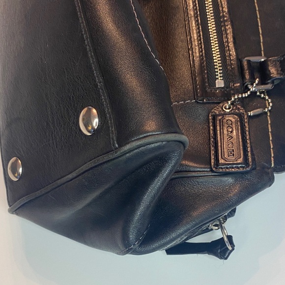 VTG Coach Hamilton Bag Black Leather - Picture 10 of 14
